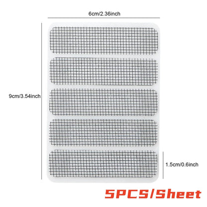 50/25/15pcs Window Screen Repair Stickers Tape Adhesive Anti Mosquito Door Mesh Patch Tape Broken Holes Repair Screen Wall Patch