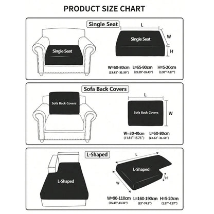 Four-season universal new solid color sofa hats jacquard all-inclusive sofa cushion covers non-slip breathable sofa hats wholesa