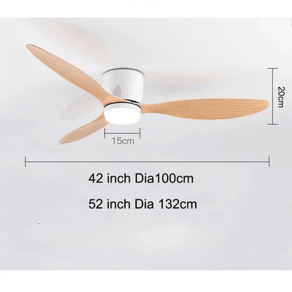 Modern Led Ceiling Fan Without Lights DC Motor 6 Speeds Timing Fans 20CM Low Floor Loft Remote Control Lux&vitae Fan With Lights