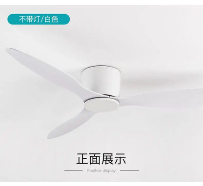 Modern Led Ceiling Fan Without Lights DC Motor 6 Speeds Timing Fans 20CM Low Floor Loft Remote Control Lux&vitae Fan With Lights