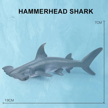 Simulation Marine Sea Life Whale Figurines Shark Cachalot Action Figures Ocean Animal Model Dolphin Hammerhead Educational Toys