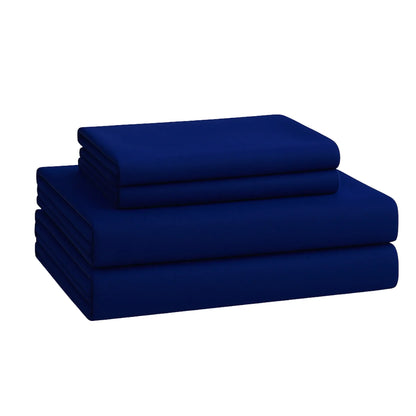 Bed Sheet Set, Fitted Sheet, Flat Sheet and Pillowcase, Wide Pocket, 2800 Thread Count, Premium Egyptian, Single, Double, Queen and King Size