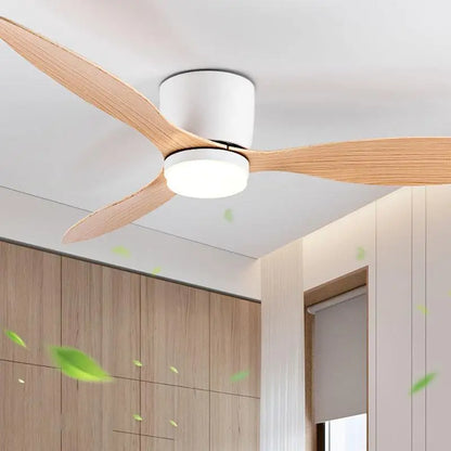 Modern Led Ceiling Fan Without Lights DC Motor 6 Speeds Timing Fans 20CM Low Floor Loft Remote Control Lux&vitae Fan With Lights