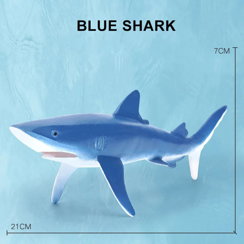 Simulation Marine Sea Life Whale Figurines Shark Cachalot Action Figures Ocean Animal Model Dolphin Hammerhead Educational Toys