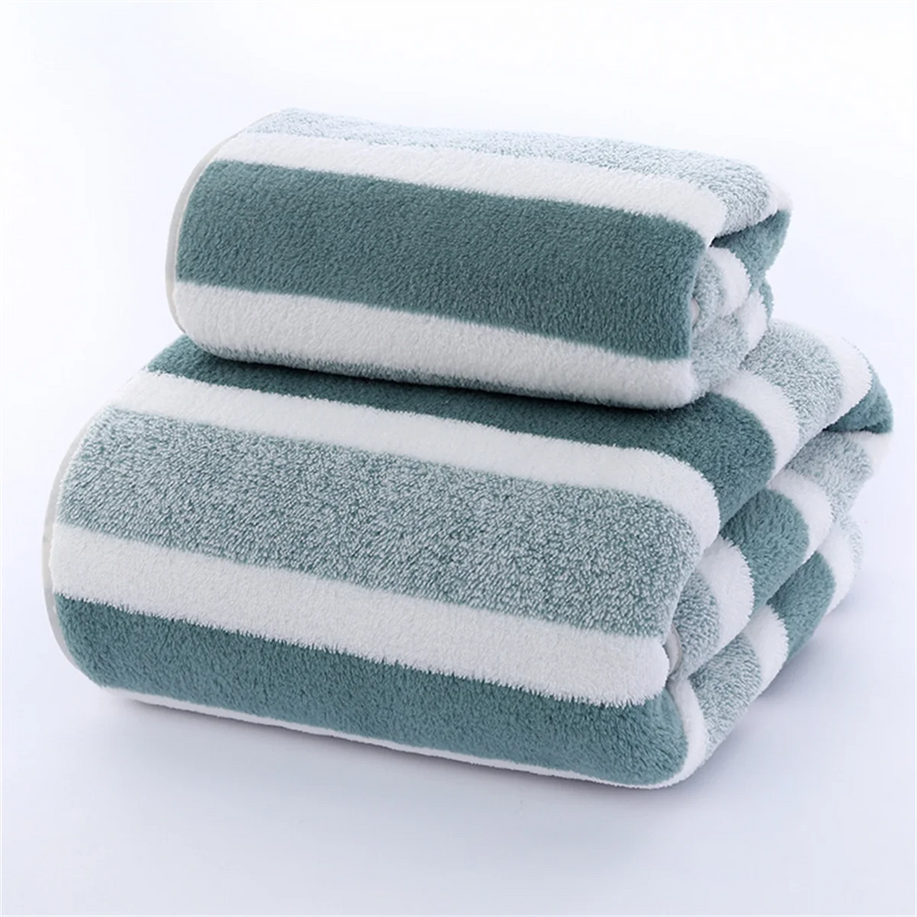 Quick-Drying Striped 1pc35x75 or Towel Set For Soft And Absorbent Bathroom Experience Bath Towel Or Hand Towel