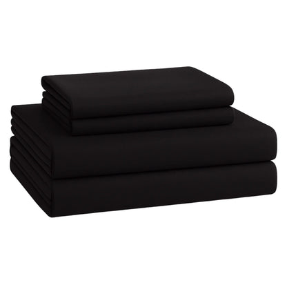 Bed Sheet Set, Fitted Sheet, Flat Sheet and Pillowcase, Wide Pocket, 2800 Thread Count, Premium Egyptian, Single, Double, Queen and King Size