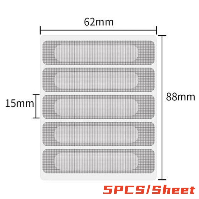 50/25/15pcs Window Screen Repair Stickers Tape Adhesive Anti Mosquito Door Mesh Patch Tape Broken Holes Repair Screen Wall Patch