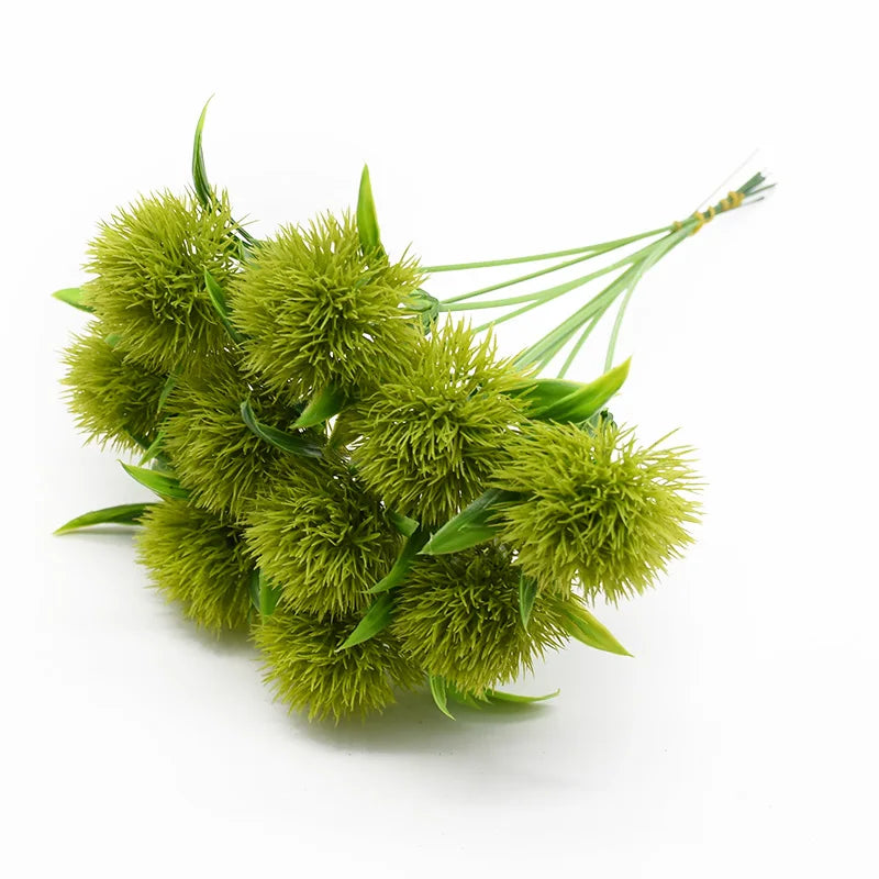 5/10pcs Artificial Plants Dandelion Bouquet Vases For Home Decor Wedding Decorative Fake Flowers Needlework Ornamental Flowerpot