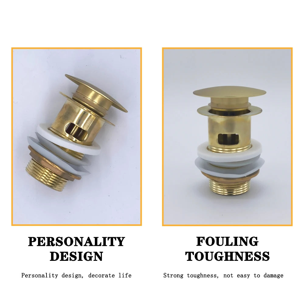 Bathroom Basin Sink Pop Up Drain Waste Stopper Bathroom Faucet Accessories