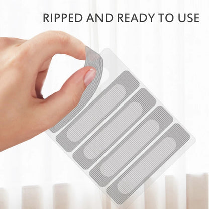 50/25/15pcs Window Screen Repair Stickers Tape Adhesive Anti Mosquito Door Mesh Patch Tape Broken Holes Repair Screen Wall Patch