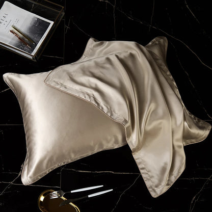 DISANGNI 100% Natural Mulberry Silk Pillowcase for Hair and Skin - Front in Pure Silk & Back in Breathable Lyocell Fiber, 1 Pack
