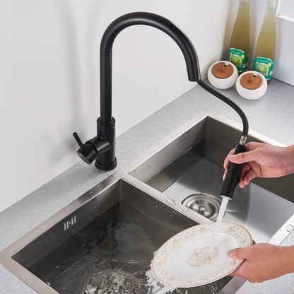 Black Pull Out Sensor Kitchen Faucet Touch Control Faucet 2 Function Mixer For Sink Tap Sprayer Single Handle Mixer Tap