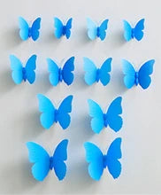 12Pcs 3D Magnet Butterflies Wall Stickers Butterfly Outdoor Bedroom Living Room Home Decor Fridage Decals For Wedding Decoration