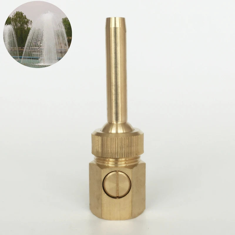 1/2'' 3/4" 1" Adjustable Valve Control Jet Straight Fountain Nozzles Sprinkler Outdoor Water Fountain