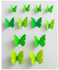 12Pcs 3D Magnet Butterflies Wall Stickers Butterfly Outdoor Bedroom Living Room Home Decor Fridage Decals For Wedding Decoration