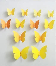 12Pcs 3D Magnet Butterflies Wall Stickers Butterfly Outdoor Bedroom Living Room Home Decor Fridage Decals For Wedding Decoration