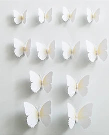 12Pcs 3D Magnet Butterflies Wall Stickers Butterfly Outdoor Bedroom Living Room Home Decor Fridage Decals For Wedding Decoration
