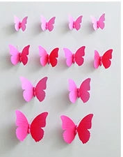 12Pcs 3D Magnet Butterflies Wall Stickers Butterfly Outdoor Bedroom Living Room Home Decor Fridage Decals For Wedding Decoration
