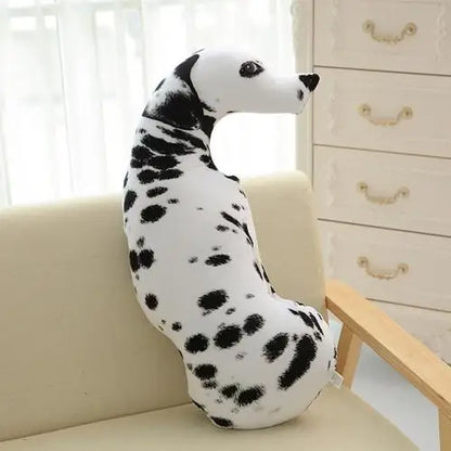 50cm Cute Simulation Dog Plush Toy 3D Printing Stuffed Animal Dog Plush Pillow Stuffed Cartoon Cushion Kids Doll Home Decro Gift