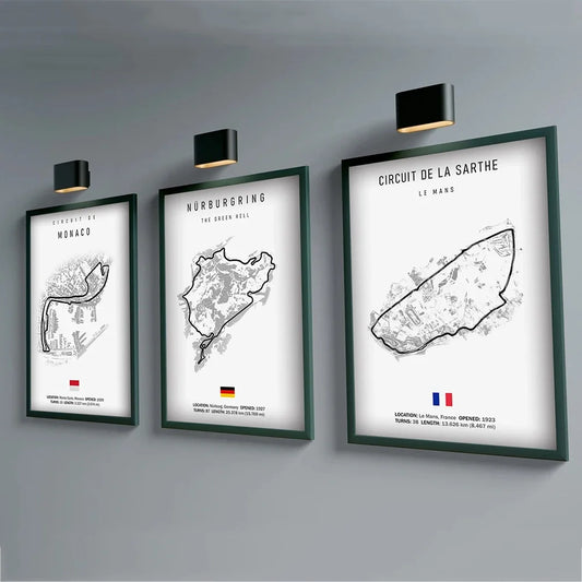 F1 Internationa Track Circuit Canvas Painting F1 Imola Wall Art Nordic Poster Aesthetic Motorsport Race Picture For Home Decor