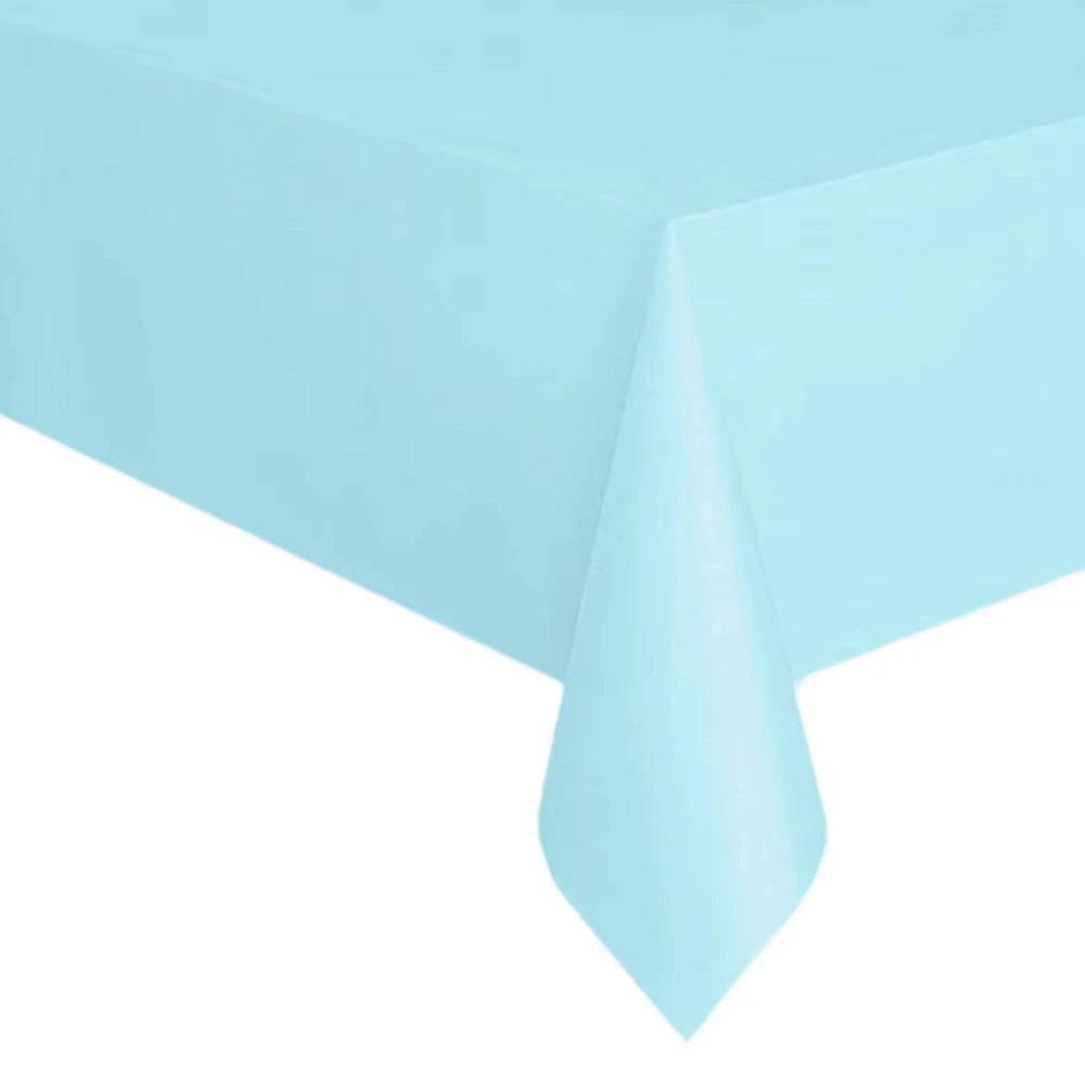1pc 137*183cm Plastic Disposable Table Cover Rectangle Party Tablecloth Waterproof for Birthday wedding christmas New Year Event