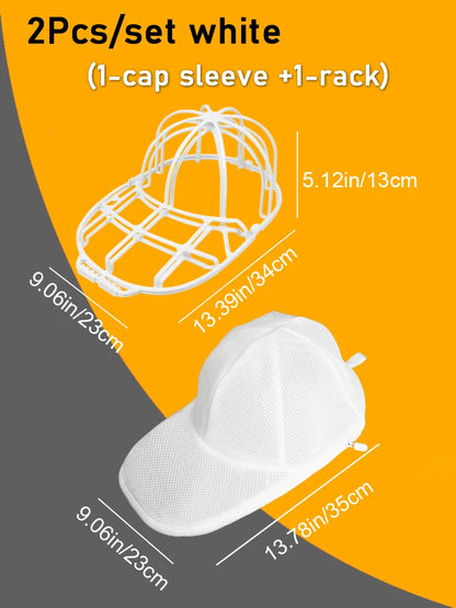 Washing Machine Hat Washing Protector Hat Cleaning Machine Washable Laundry Bag Anti-Deformation Secure Hat Storage Solution