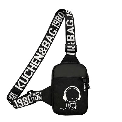 Men's Shoulder Bag INS Trend Waterproof Small Backpack Mobile Phone Man's Messenger Bag Square Bag Crossbody Bags