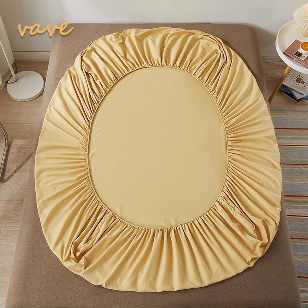 100% Cotton Fitted Sheet with Elastic Bands Non Slip Adjustable Mattress Covers for Single Double King Queen Bed,140/160/200cm