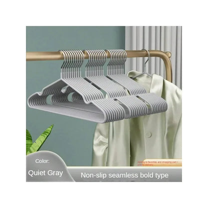 10pcs Metal Clothes Hangers Seamless Anti-Slip Durable Sturdy Space Saving for Home Use