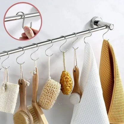 Stainless Steel Hooks Multipurpose for Clothes Bags Towels Kitchen Bathroom Home Organizing Durable Rustproof