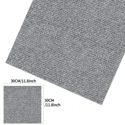 30x30CM DIY Self Adhesive Carpet Floor Tiles Sticker Square Rugs Peel And Stick Mat Flooring For Kitchen Home Decor Carpets ﻿