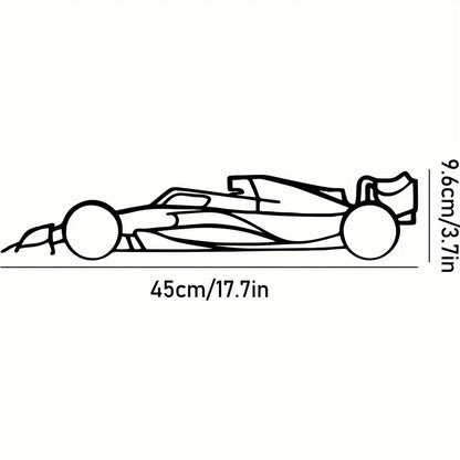 HelloYoung Metal Racing Car Wall Art Durable Sports Decor for Kids Room