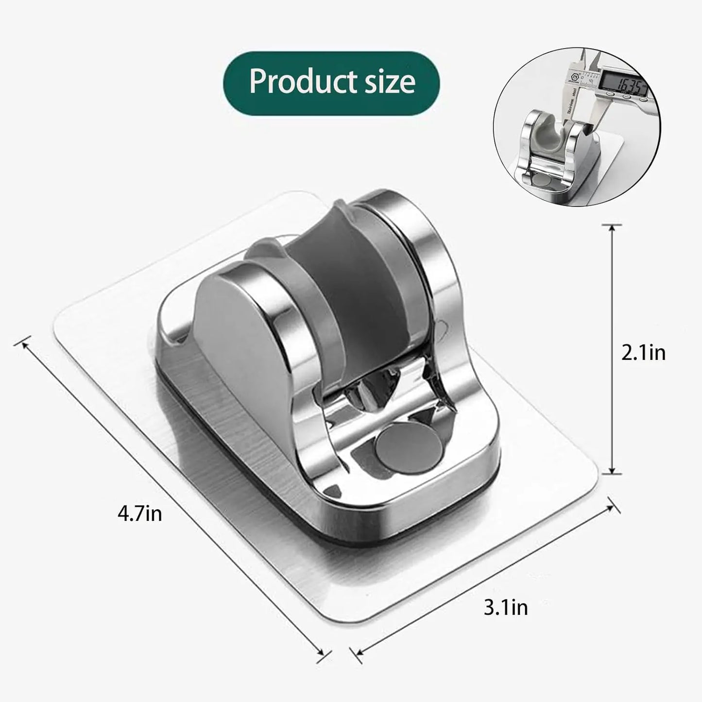 1PC Wall Mount Strong Adhesive Shower Head Holder ABS Waterproof Adjustable Bathroom Shower Bracket Easy Installation Base