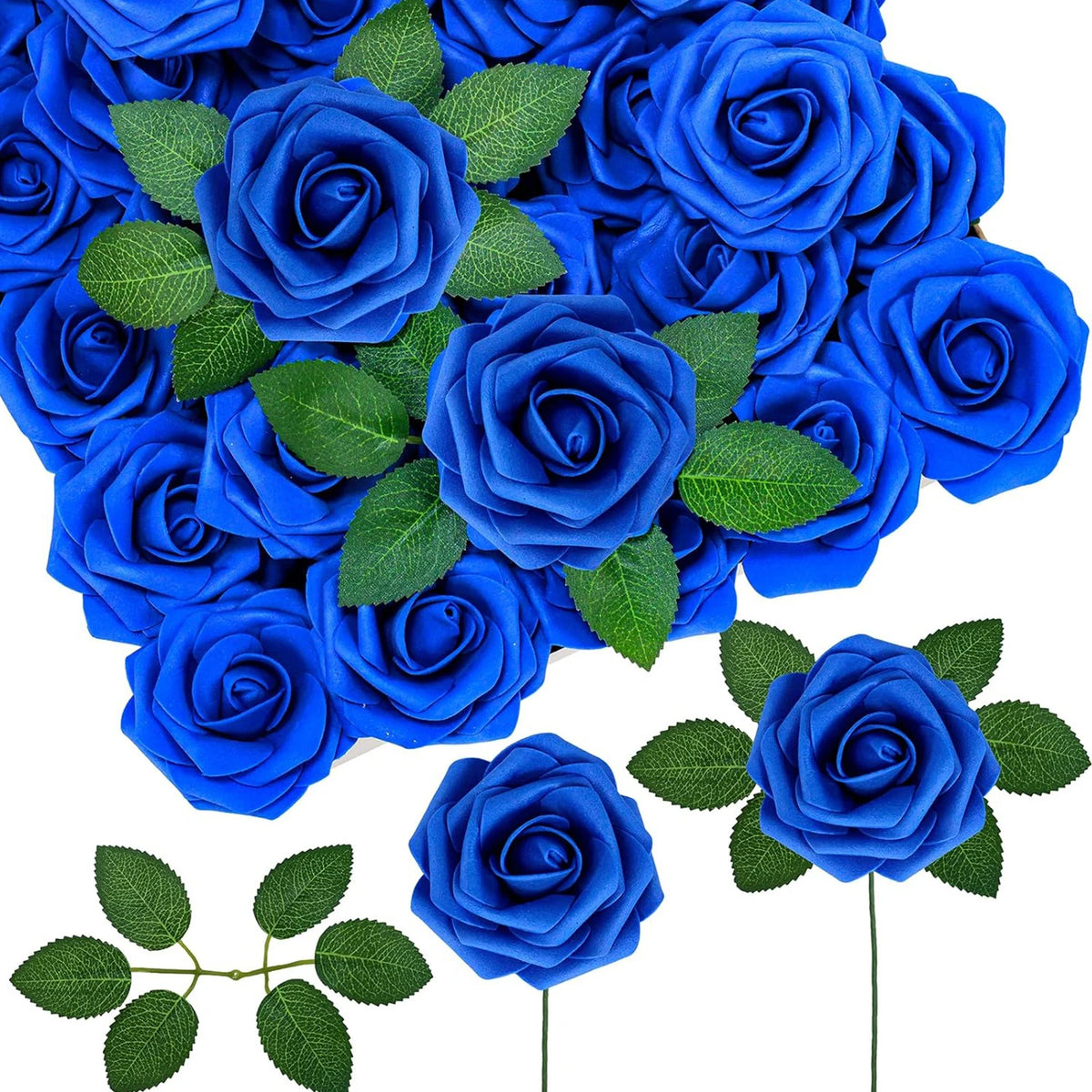 PE Foam Rose Artificial Flower Wedding Bride Bouquet Accessory Garland Home vase table Outdoor Garden festival Party DIY Decor