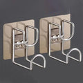 1/2/4/6Pcs Stainless Steel Washbasin Hook Multifunction Punch-free Kitchen Bathroom Rack Basin Storage Rack Towel Hanging Holder