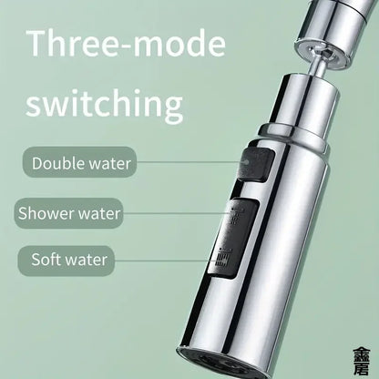 3 Modes Anti-Splash Shower Sprayer Kitchen Filter Faucet Extender  Water Saver Home Universal Faucet