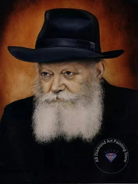 Jewish Rabbi Lubavitch AB Diamond Painting Kit 5D DIY Diamond Embroidery Cross Stitch Handmade Art Gift Crafts Home Decor