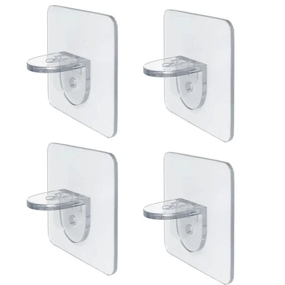 Shelf bracket adhesive nail self-adhesive wardrobe shelf bracket clip wall hanging bracket partition non punching strong bracket