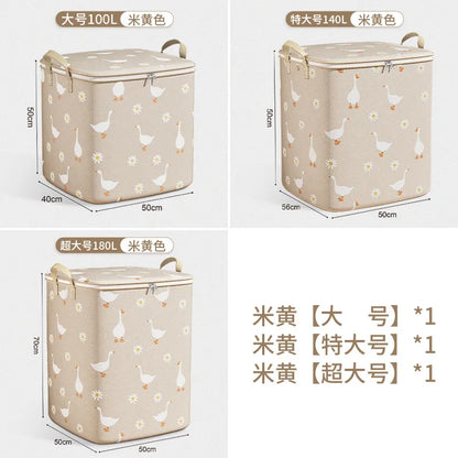 Quilt Storage Bag Home Wardrobe Large Capacity Clothes Quilt Organizing Bag Clothing Moving Waterproof Moisture-proof
