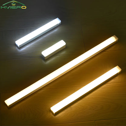 Clearance_Night Lights Motion Sensor Wireless LED Lamp USB Rechargeable Magnetic For Wardrobe Room Closet Kitchen Aisle Tube Det