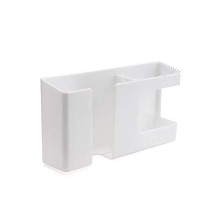 1PC Wall-Mounted Non-Punching Remote Control Storage Box Rack TV Air Conditioning Mobile Phone Charging Rac