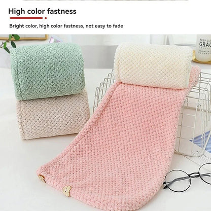 Solid Premium Microfiber Hair Head Towel Wrap For Women Quick-Drying, Super Absorbent Soft Microfiber Hair Turban Comfortable