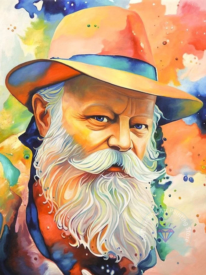 Jewish Rabbi Lubavitch AB Diamond Painting Kit 5D DIY Diamond Embroidery Cross Stitch Handmade Art Gift Crafts Home Decor