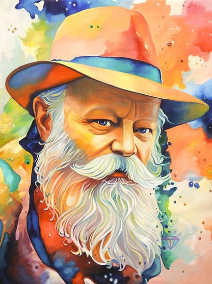Jewish Rabbi Lubavitch AB Diamond Painting Kit 5D DIY Diamond Embroidery Cross Stitch Handmade Art Gift Crafts Home Decor