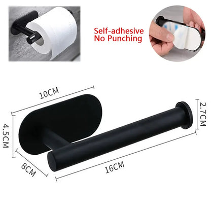 ASelf-Adhesive Paper Towel Holder for Kitchen Cabinet,Bathroom Tissue and Towel Holder,Plastic Wrap and Roll Paper Storage Rack