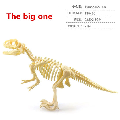 12pcs/set Jurassic Dinosaurs Skeleton Model Archaeology Tyrannosaurus Pterosaur Home Decor Toys For Children Christmas Gifts