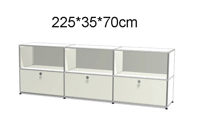 Module Furniture  Storage Modular DIY Shelf Sideboard Customized Size Night Stand Cabinet Stainless Steel Home Use