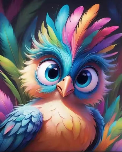 HUACAN Owl Animal Painting By Numbers On Canvas Flower Coloring On Canvas By Adult Pictures Drawing Art Kits Home Decor Gift