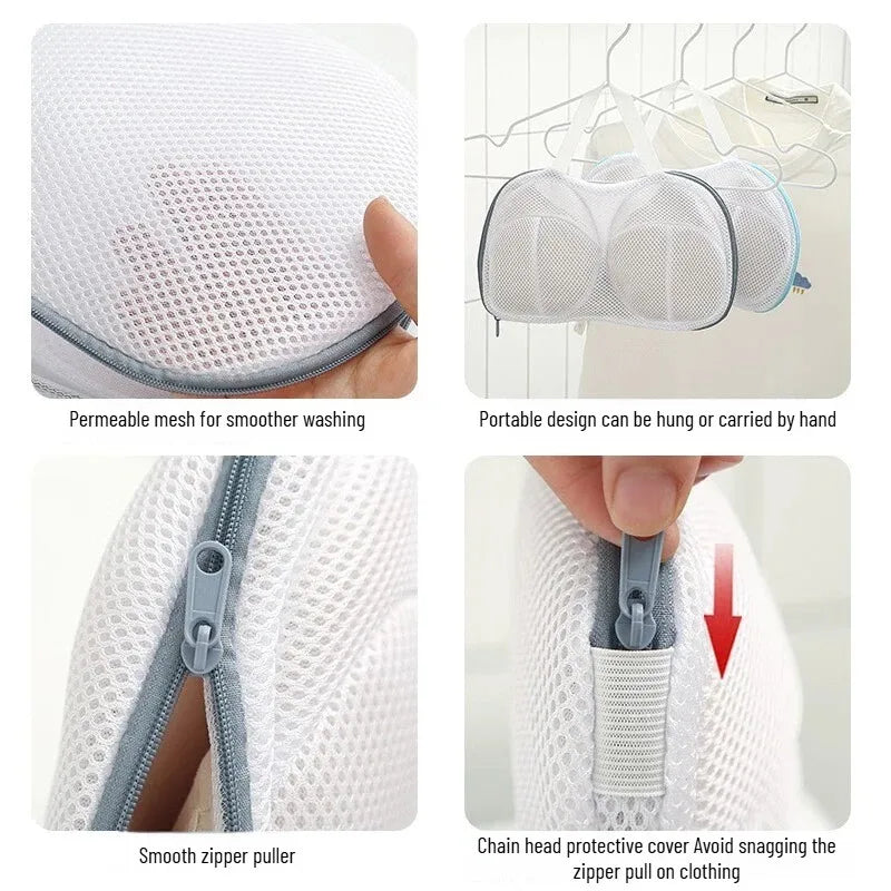 Anti-deformation Bra Mesh Bag Machine-wash Special Polyester Bra Mesh Bags Laundry Brassiere Bag Cleaning Underwear Sports Bra