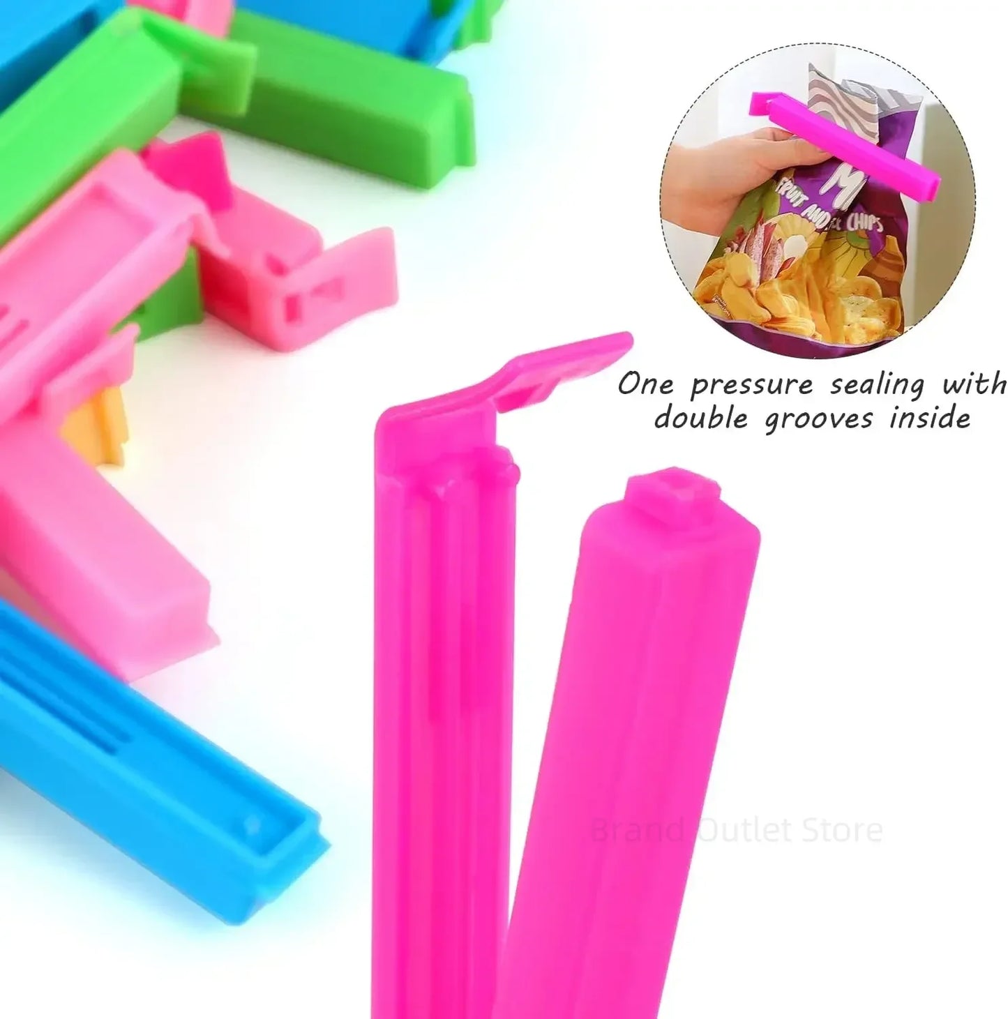 5/10/20PCS Kitchen Storage Food Snack Seal Sealing Bag Clips Sealer Clamp Plastic Tool Kitchen Accessories Food Bag Clips